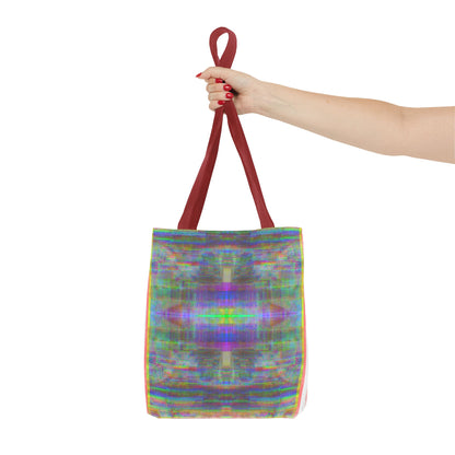 90’s TV Static collage tote bag