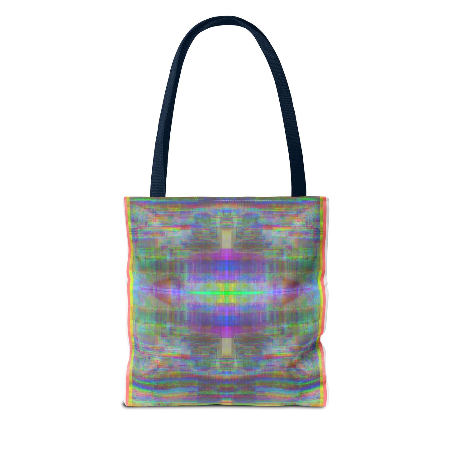 90’s TV Static collage tote bag