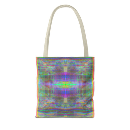 90’s TV Static collage tote bag