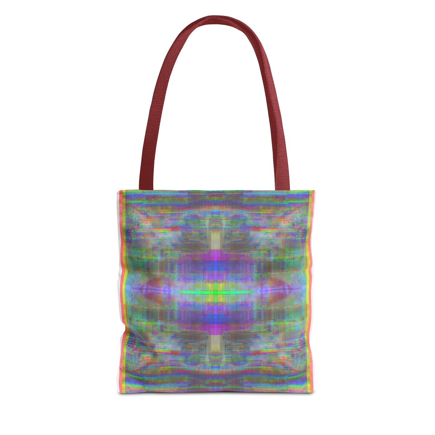 90’s TV Static collage tote bag