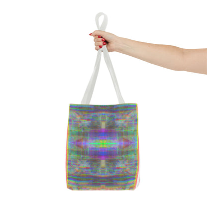 90’s TV Static collage tote bag