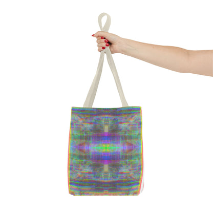 90’s TV Static collage tote bag