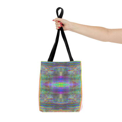 90’s TV Static collage tote bag