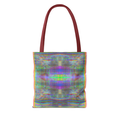 90’s TV Static collage tote bag