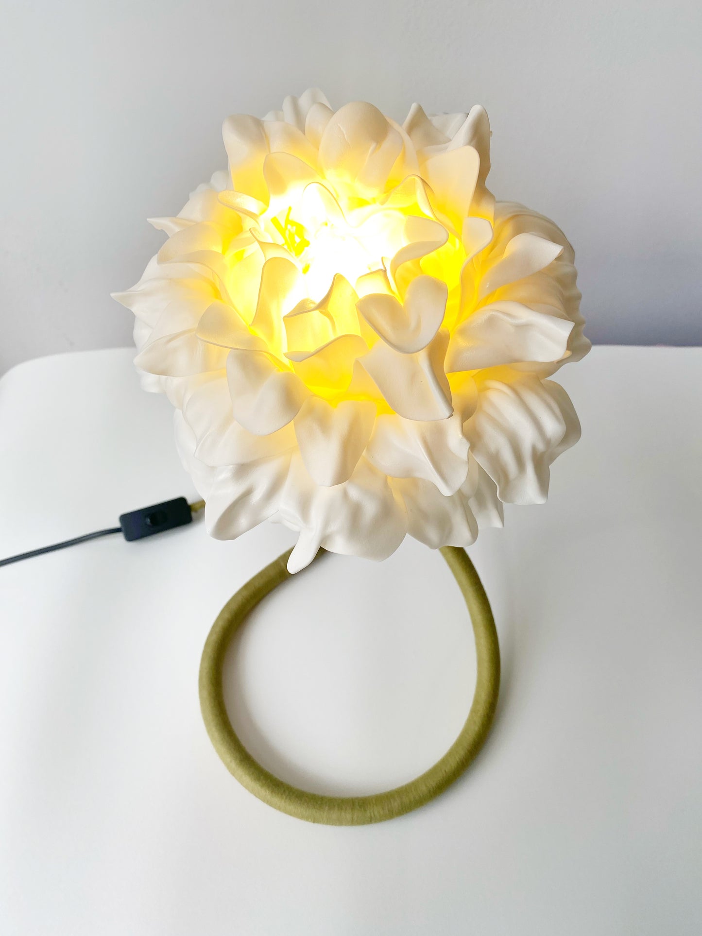 SALE- White Flower Night Light #1