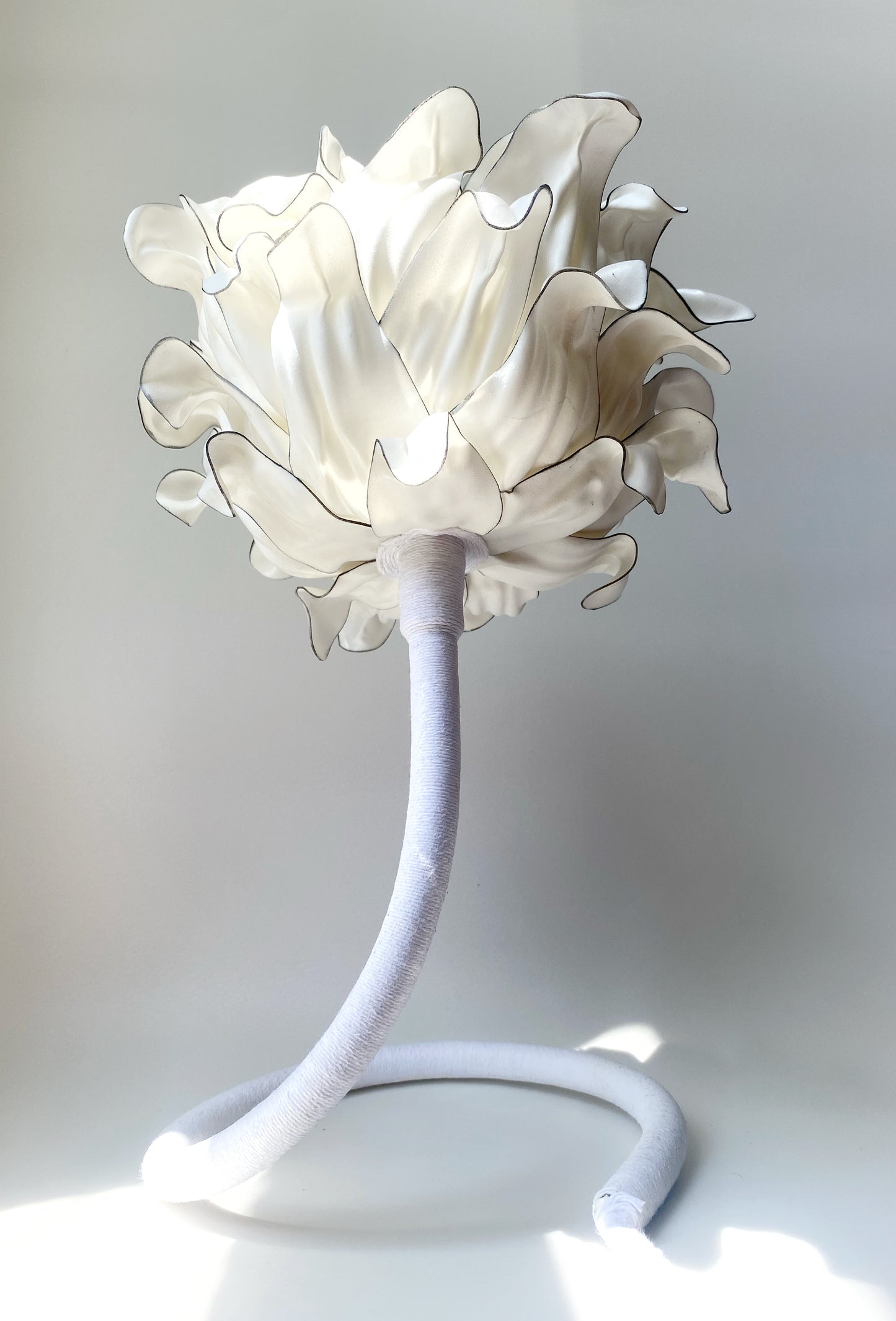 Sale -Black and White Elegant Flower Night Light