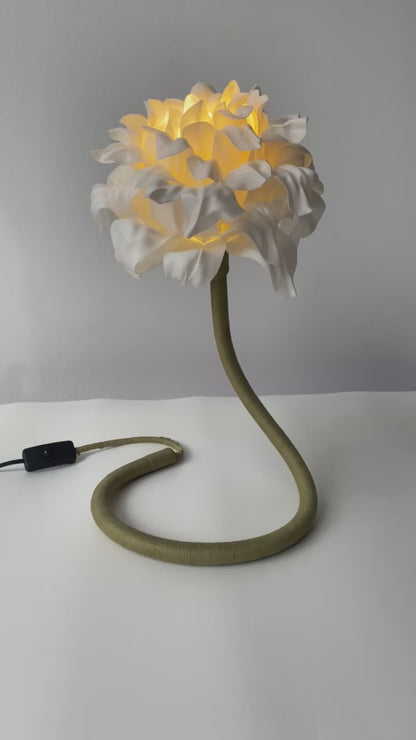 SALE- White Flower Night Light #1